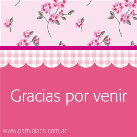Tarjetitas Tea Party 20u