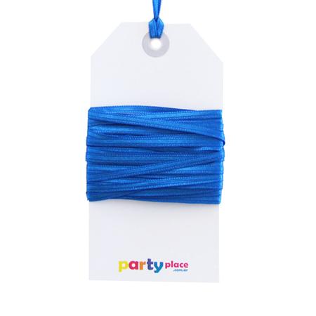 Cinta de raso finita azul 5mts