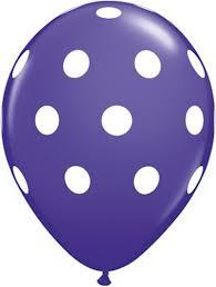 Globos lunares fondo violeta 10u