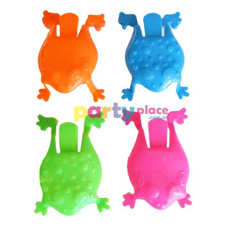 Ranitas plásticas saltarinas 4u