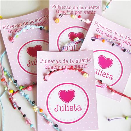 Pulseras de la suerte personalizadas