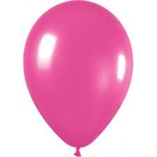 Globos lisos fucsia 10u