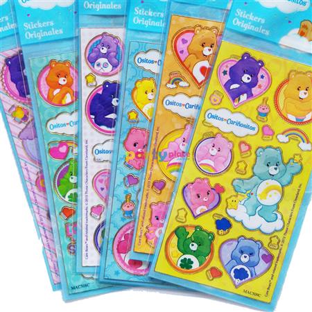 Stickers en plancha surtidas Ositos Carinositos 1u