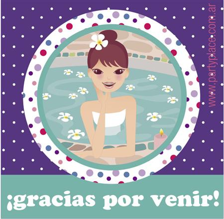 Tarjetitas Spa Party 20u
