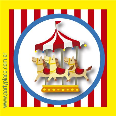 Tarjetitas Circo 20u