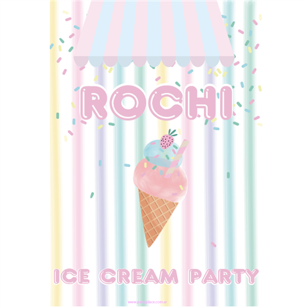 Afiche Pers. Pastel ice Cream