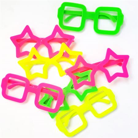 Anteojo Neon/fluo formas surtidas