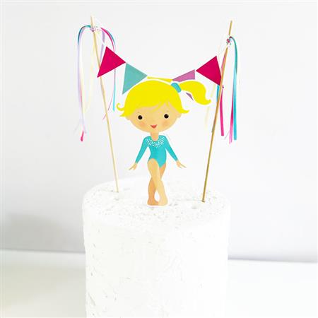 Pinche para torta Set Gimnasia artistica rev.