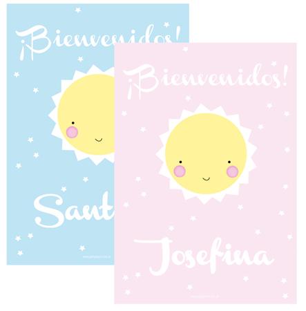 Afiche Pers. Baby Sky (rosa o celeste)