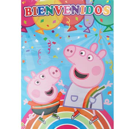 Afiche Peppa Pig Bienvenidos