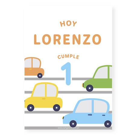 Afiche Pers. Autitos Mod 2
