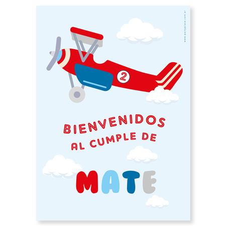 Afiche Pers. Avioneta