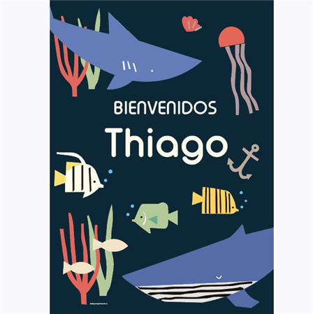 Afiche Pers. Fondo del mar