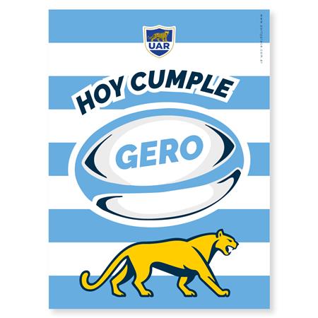 Afiche Pers. RUGBY