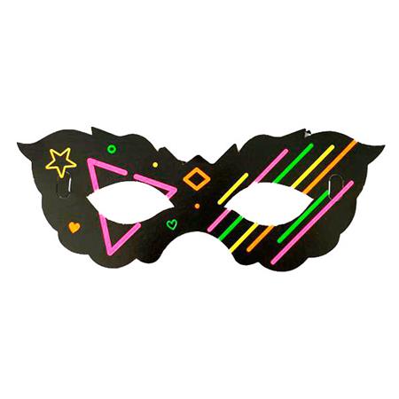 Antifaz Neon dibujos Fluo 10u