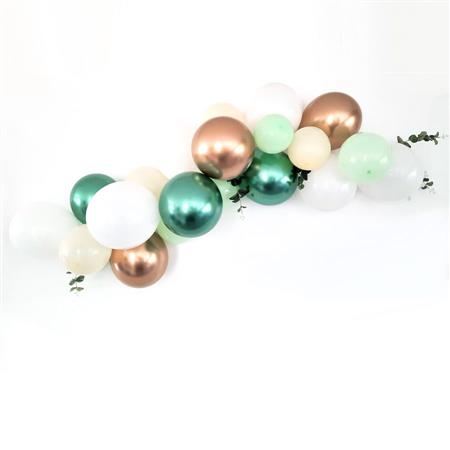 Arco de Globos Deco pared. "Gold greens"