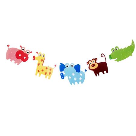 Banderín troquelado Animalitos