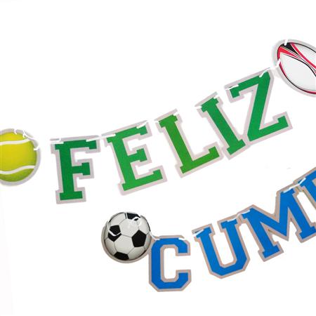 Banderín troquelado Deportes