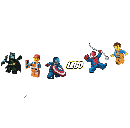 Banderín troquelado LEGO personajes