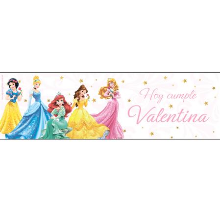 Banner de papel Princesas Pers