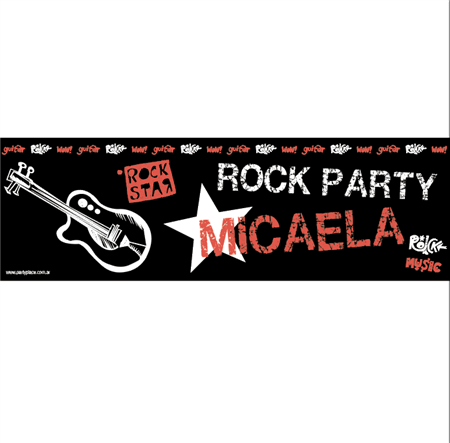 Banner de papel ROCK
