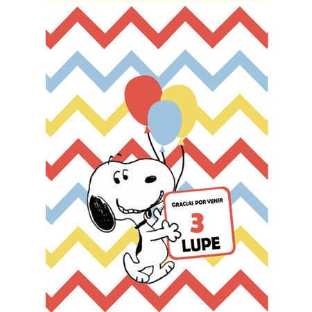 Bolsita sobre Pers. Snoopy