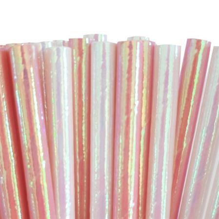 Bombillas mix iridiscentes Rosa/blanco 12u