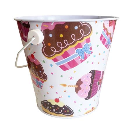 Balde de chapa Cupcakes