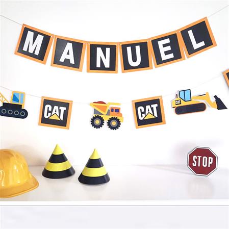 Banderín Set Construcción Pers