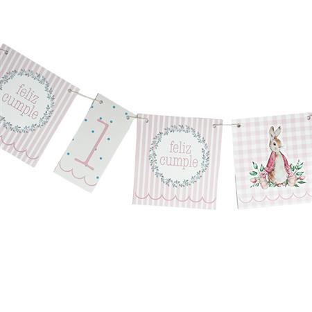 Banderín Peter Rabbit pink
