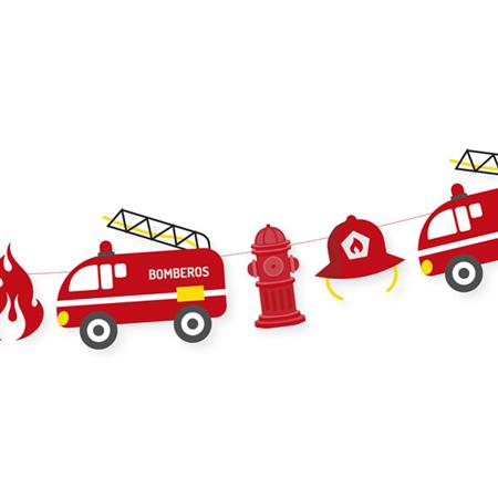 Banderín troquelado Bomberos