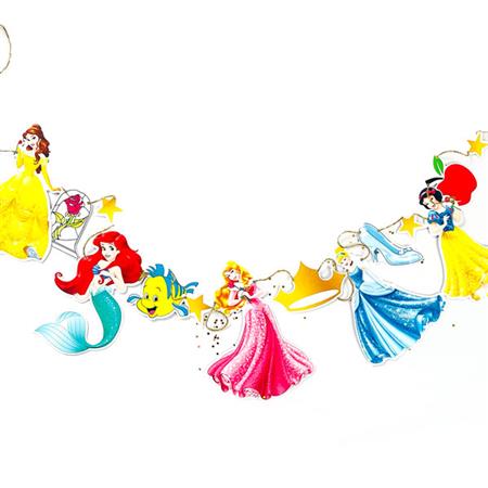 Banderin troquelado princesas