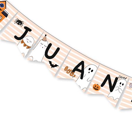 Banderin Halloween BOO. Pers