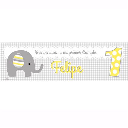 Banner de papel Elefantito