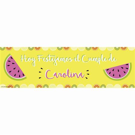 Banner de papel Frutas Pers.