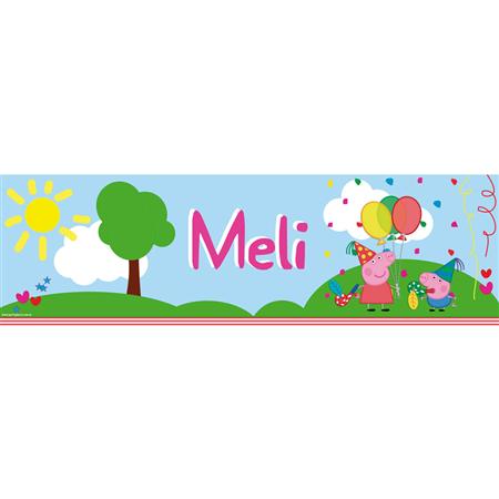 Banner de papel Peppa Pig Pers.