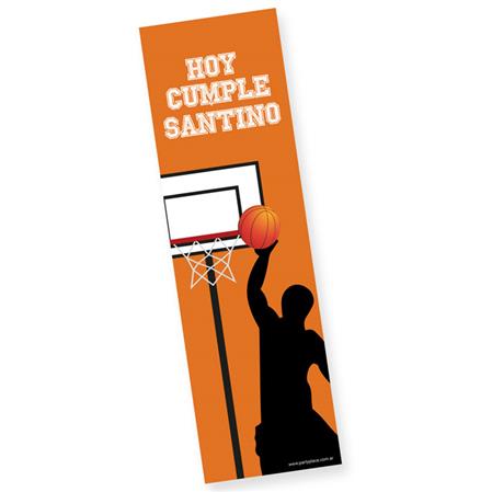 Banner de papel Basquet vertical Pers