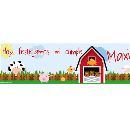 Banner de papel Granja Pers.