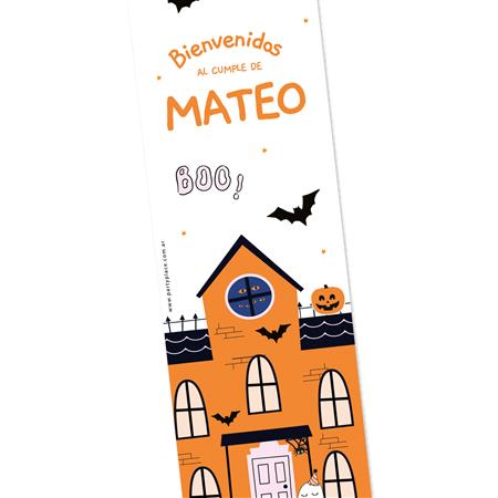 Banner de papel Halloween Boo Pers.