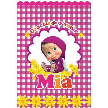 Bolsita sobre Pers. Masha y el Oso