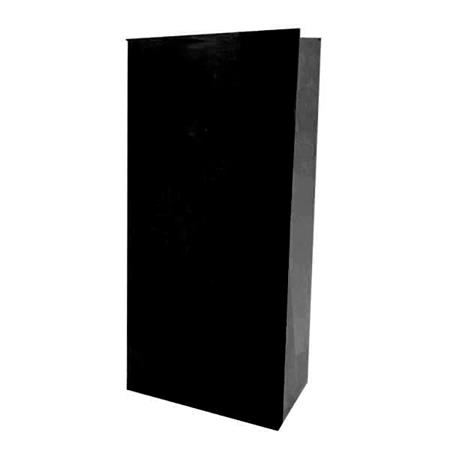 Bolsa con base lisa negra 10u