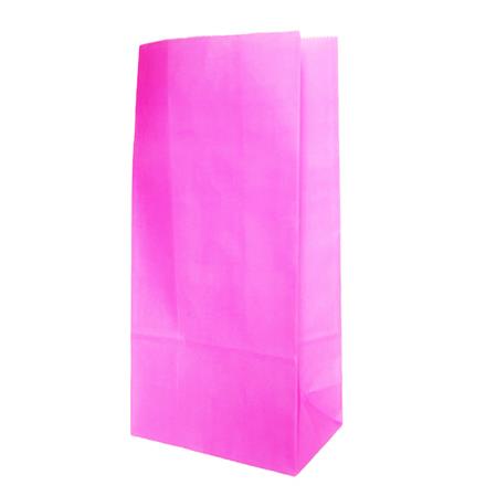 Bolsa con base lisa fucsia fluo 10u