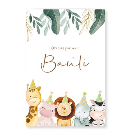 Bolsita sobre Pers. Baby Safari hojitas