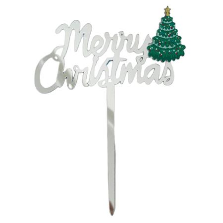 Cake Topper Merry Christmas. Importado