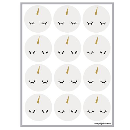 Stickers plancha Unicornio 12s 1u