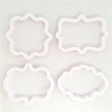 Cortantes plásticos Set marco vintage (4u)