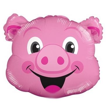 Globo chanchito (cabeza) 30cm