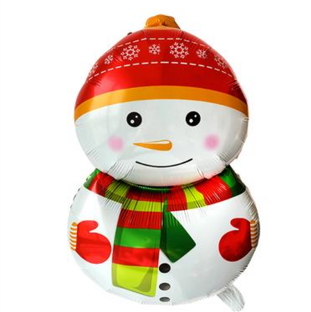 Globo muñeco de nieve 80cm