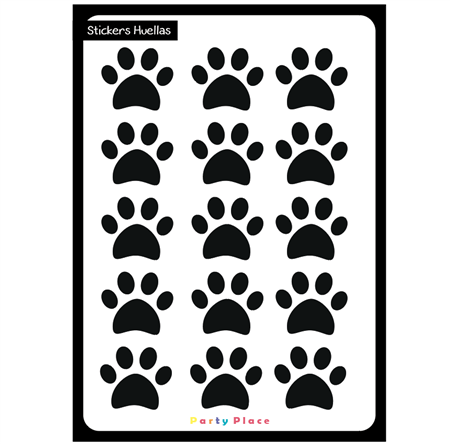 Stickers plancha Huellas 15s 1u