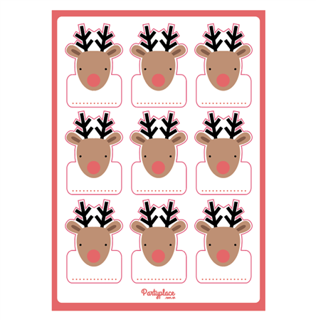 Stickers Plancha troqueladas Reindeer